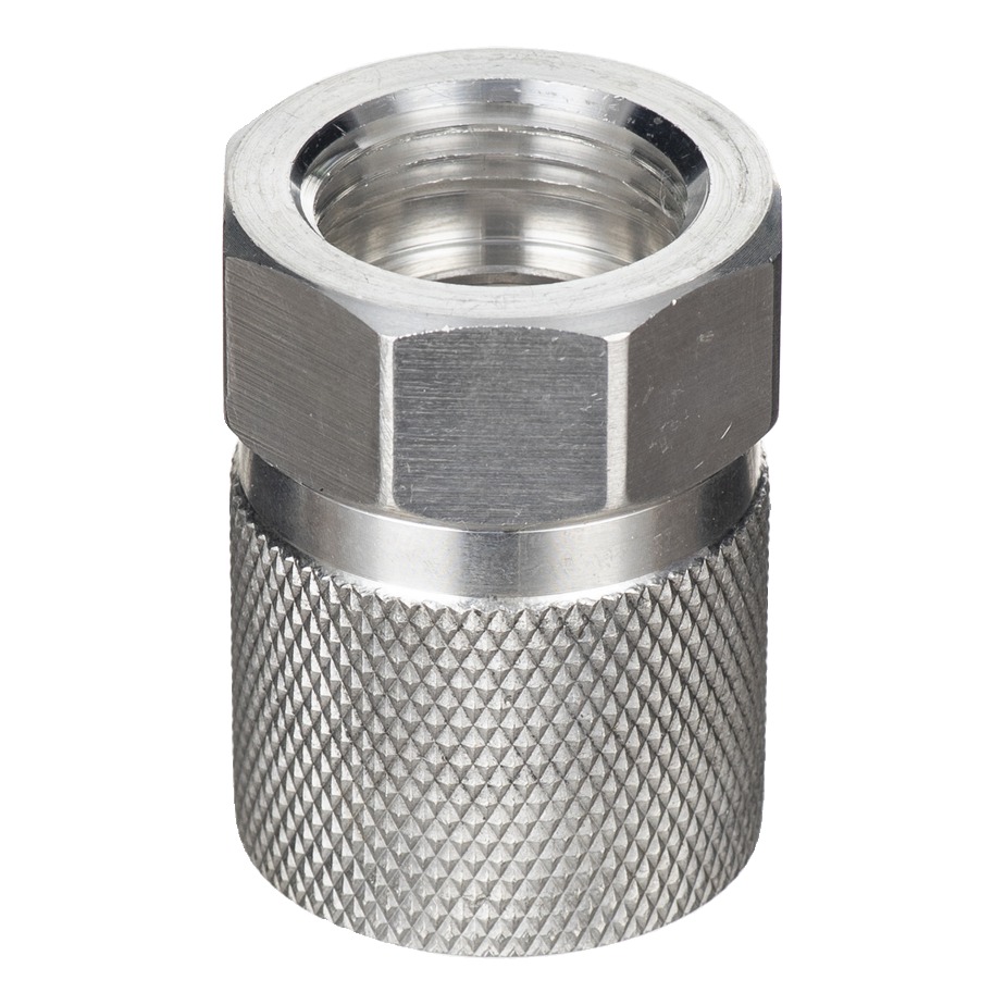 ss knurled socket female thread